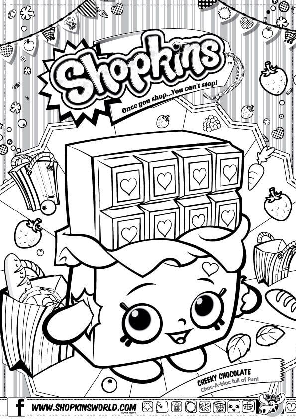 Shopkins Coloring Pages Season 1 Cherry Chocolate Party 595x842 Shopkins Coloring Pages Season 1 Cherry Chocolate Party