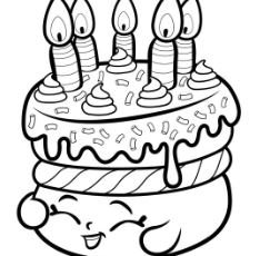 234x230 Cake Wishes Shopkins Coloring Page