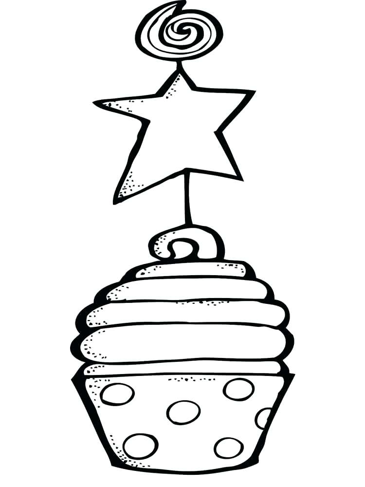 750x1000 Cupcake Coloring Pages Birthday Cupcake Coloring Pages Shopkins