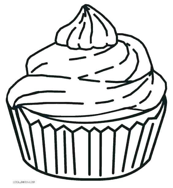 564x612 Cupcake Coloring Pages Birthday Cupcake Coloring Pages Cupcake