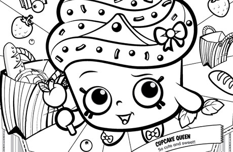 Shopkins Coloring Pages 460x300 Shopkins Coloring Pages