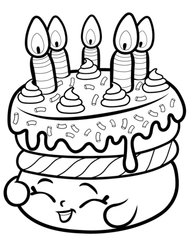 Shopkins Coloring Pages For Free Cake Wishes Shopkin Coloring Page 371x480 Shopkins Coloring Pages For Free Cake Wishes Shopkin Coloring Page