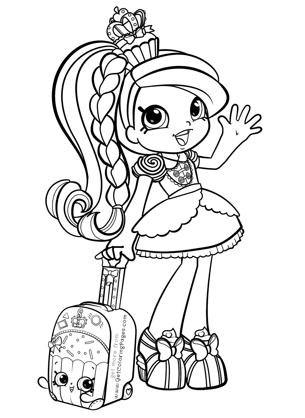 Shopkins Girl In World Vacation Coloring Pages 1024x1400 Shopkins Girl In World Vacation Coloring Pages