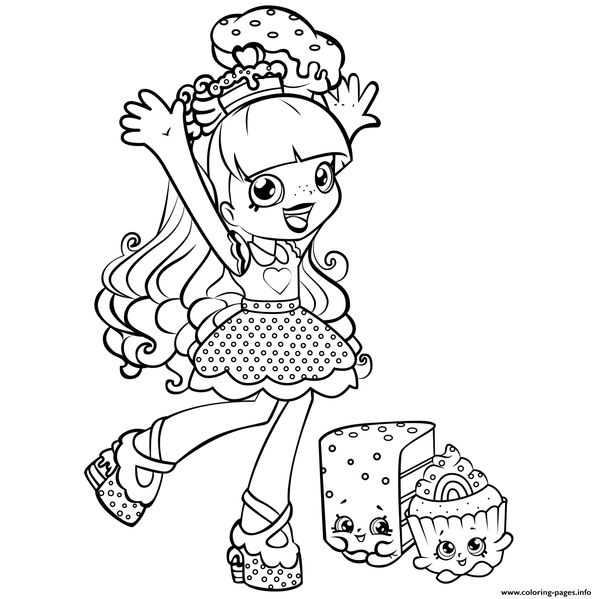 Shopkins Girls Coloring Page Printable 4 1200x1200 Shopkins Girls Coloring Page Printable 4