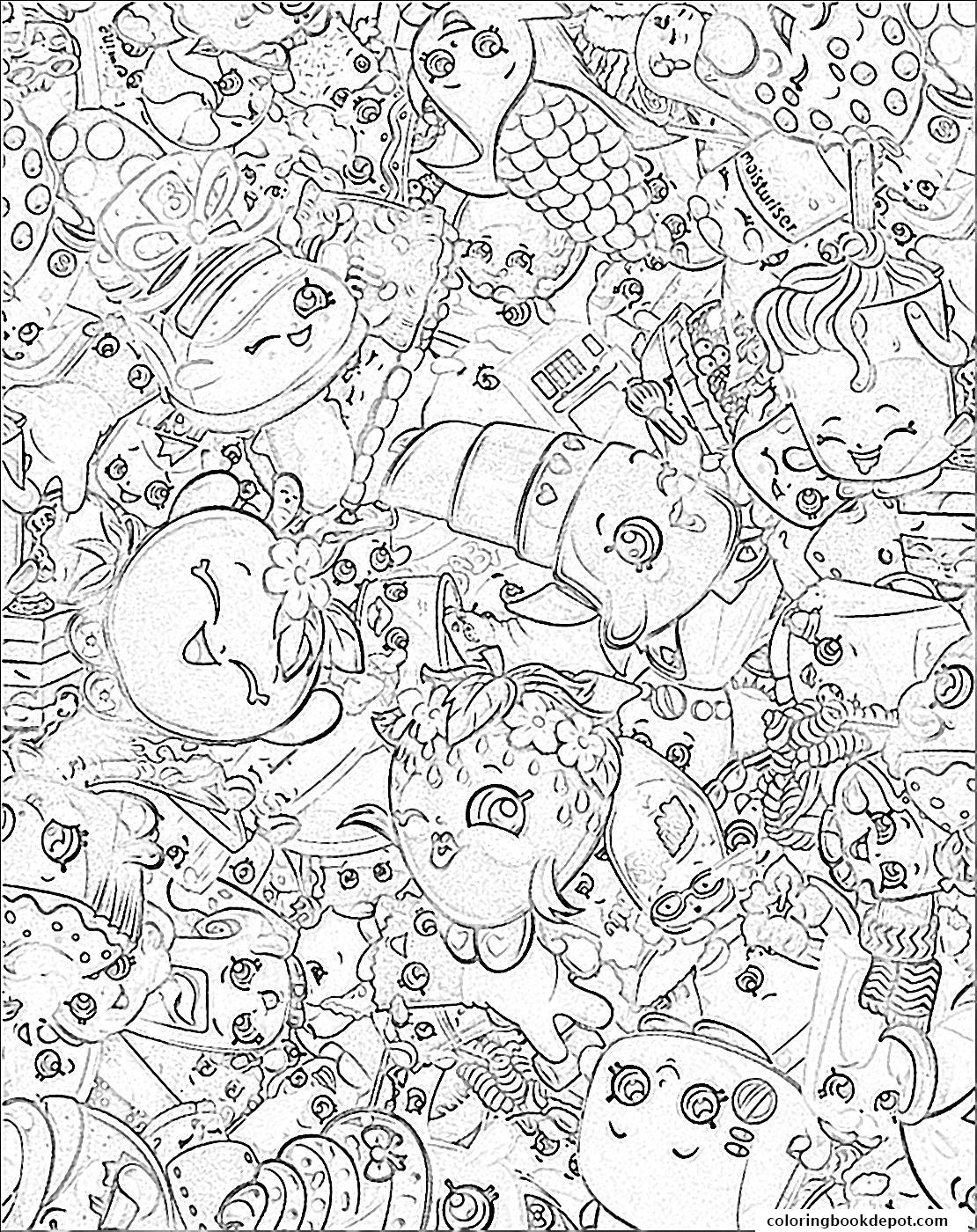 Official Shopkins Girls Skater Dress Logo Coloring Pages 1110x1400 Official Shopkins Girls Skater Dress Logo Coloring Pages