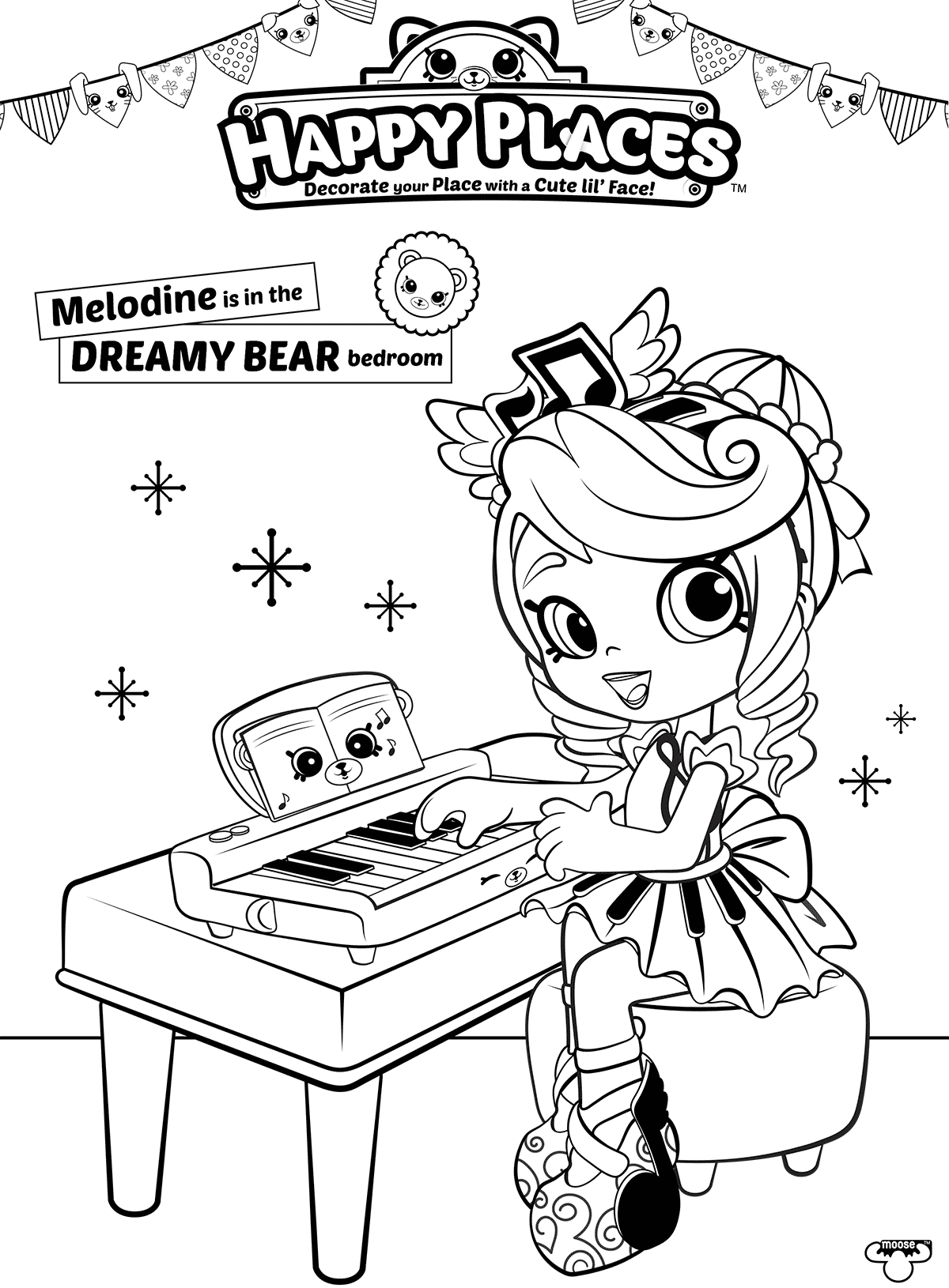 1200x1630 Shopkins Doll Melodine Colouring Page Happy Places