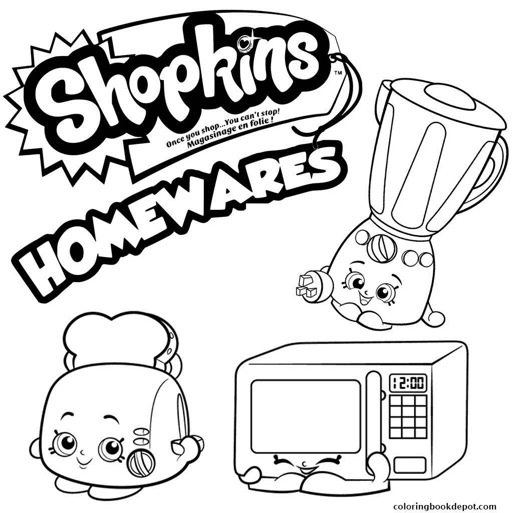 1024x1024 Shopkins Season3 Homewares Coloring Pages Free 7