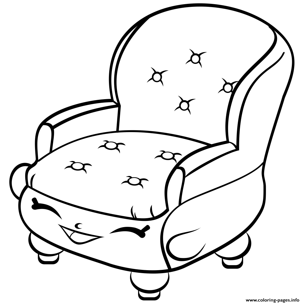 1024x1024 Chair Shopkins Season 4 Coloring Pages Printable