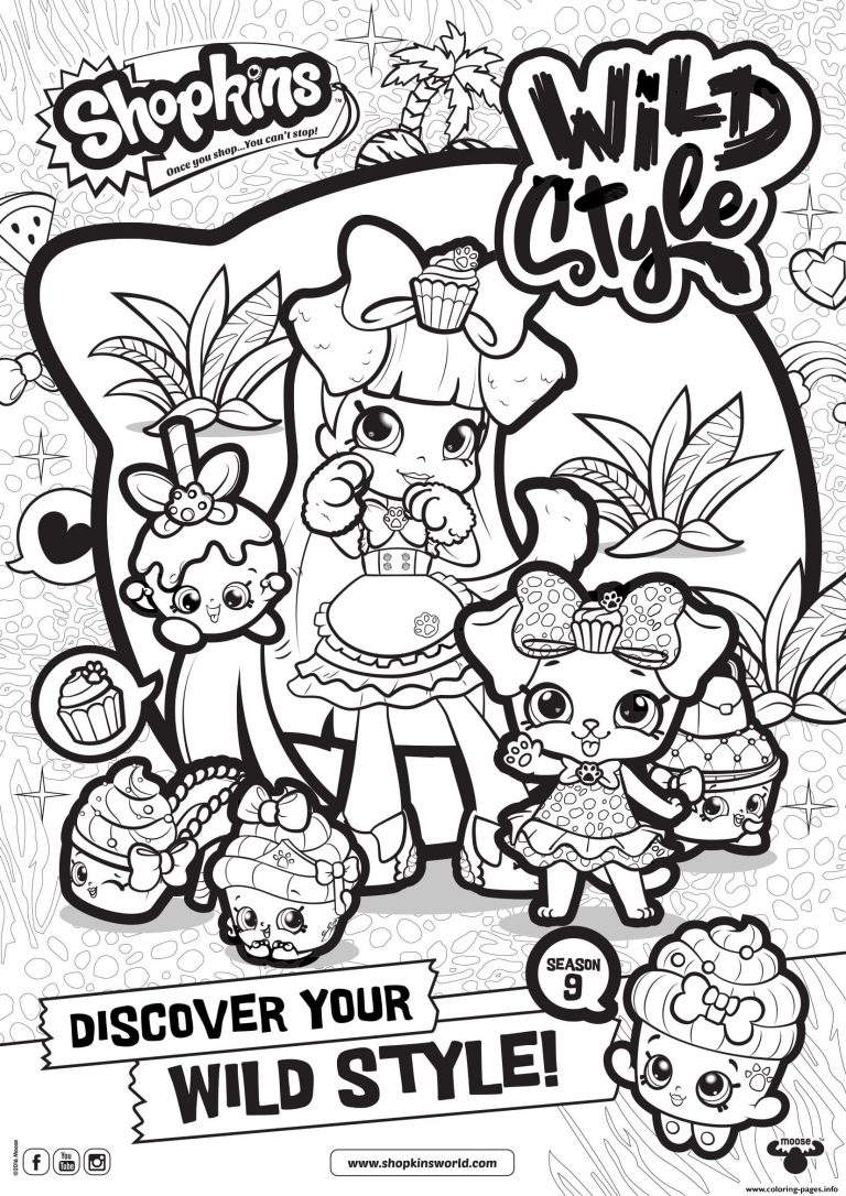 768x1086 Coloring Pages For 9 And Up Best Of Fresh Shopkins Season Wild
