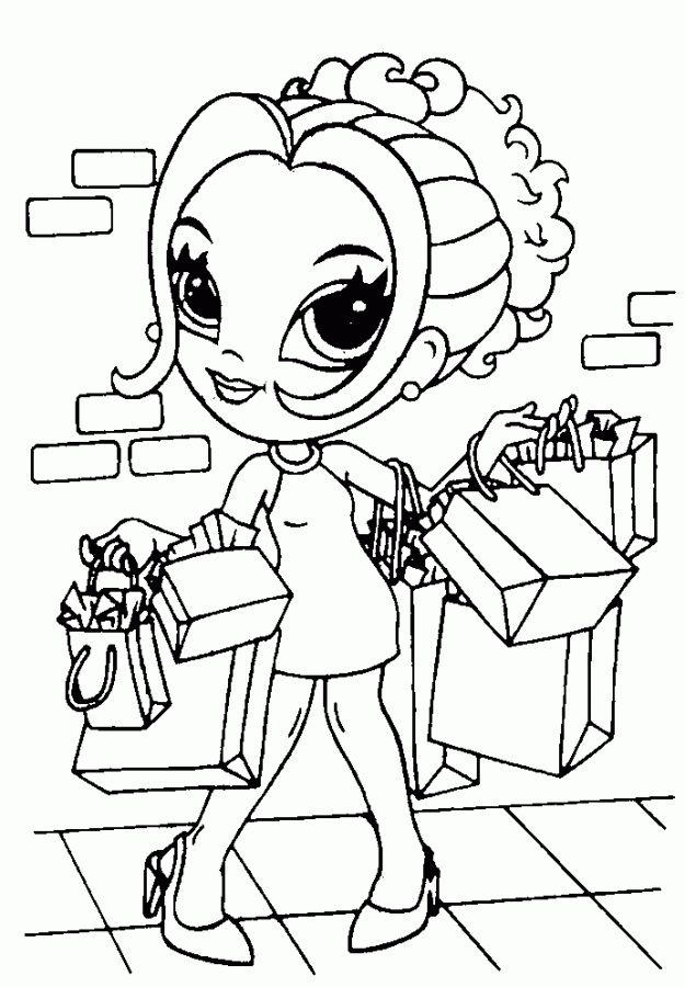Shopping Bag Coloring Page