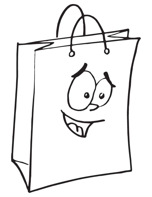 Shopping Bag Coloring Page 612x792 Shopping Bag Coloring Page