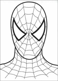 Spiderman Face, Spiderman, Coloring Pages 236x330 Spiderman Face, Spiderman, Coloring Pages