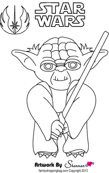 Yoda, Star Wars, Coloring Pages 221x350 Yoda, Star Wars, Coloring Pages