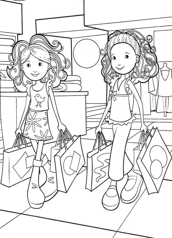 Groovy Girls Shopping Coloring Pages For My Girl 560x773 Groovy Girls Shopping Coloring Pages For My Girl