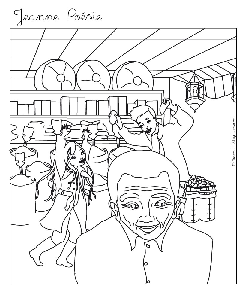 Jeanne Shopping Coloring Pages 820x972 Jeanne Shopping Coloring Pages