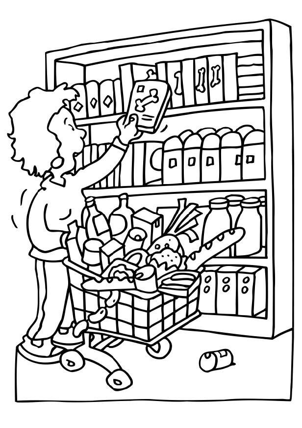 Coloring Page Shopping 616x872 Coloring Page Shopping