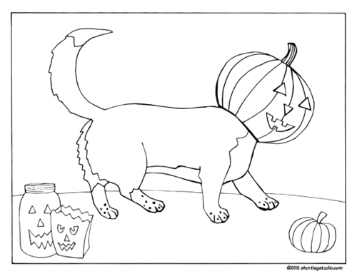Corgi Pumpkin Head Coloring Page! Drawingcoloring Pages 500x387 Corgi Pumpkin Head Coloring Page! Drawingcoloring Pages