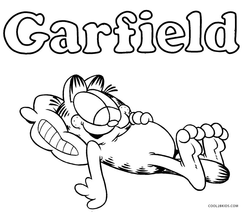 Printable Garfield Coloring Pages To Kids Cool2bkids 835x720 Printable Garfield Coloring Pages To Kids Cool2bkids