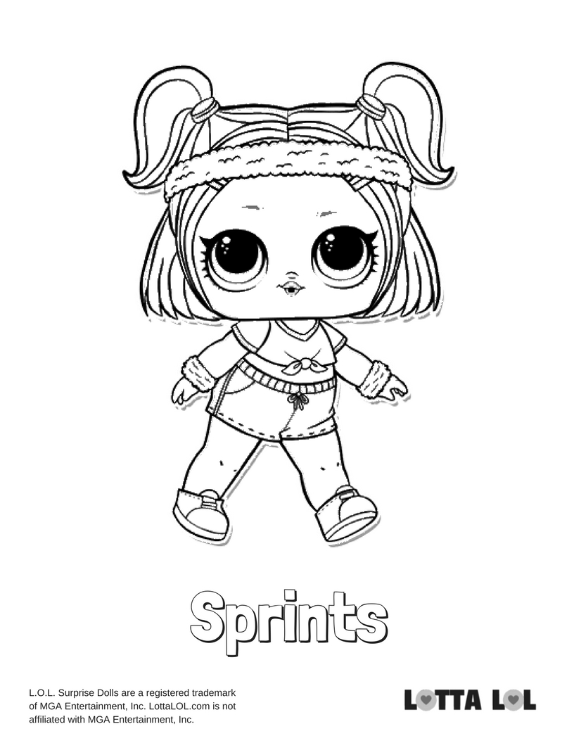 Sprints Lol Surprise Doll Coloring Page Lotta Lol 816x1056 Sprints Lol Surprise Doll Coloring Page Lotta Lol