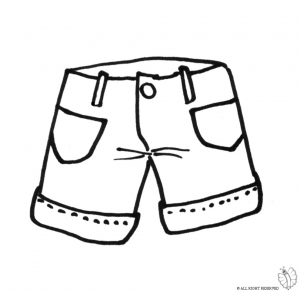 Coloring Page Of Shorts For Coloring For Kids 300x300 Coloring Page Of Shorts For Coloring For Kids