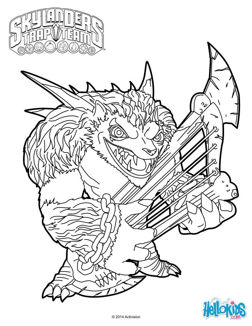 820x1060 Snap Shot Coloring Page 4hk And Skylanders Trap Team
