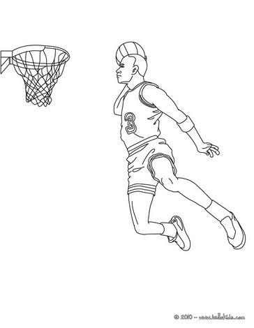 364x470 Basketball Set Shot Coloring Pages
