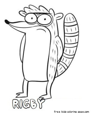 Printable Regular Show Mordecai And Rigby Coloring Pagesfree 318x377 Printable Regular Show Mordecai And Rigby Coloring Pagesfree