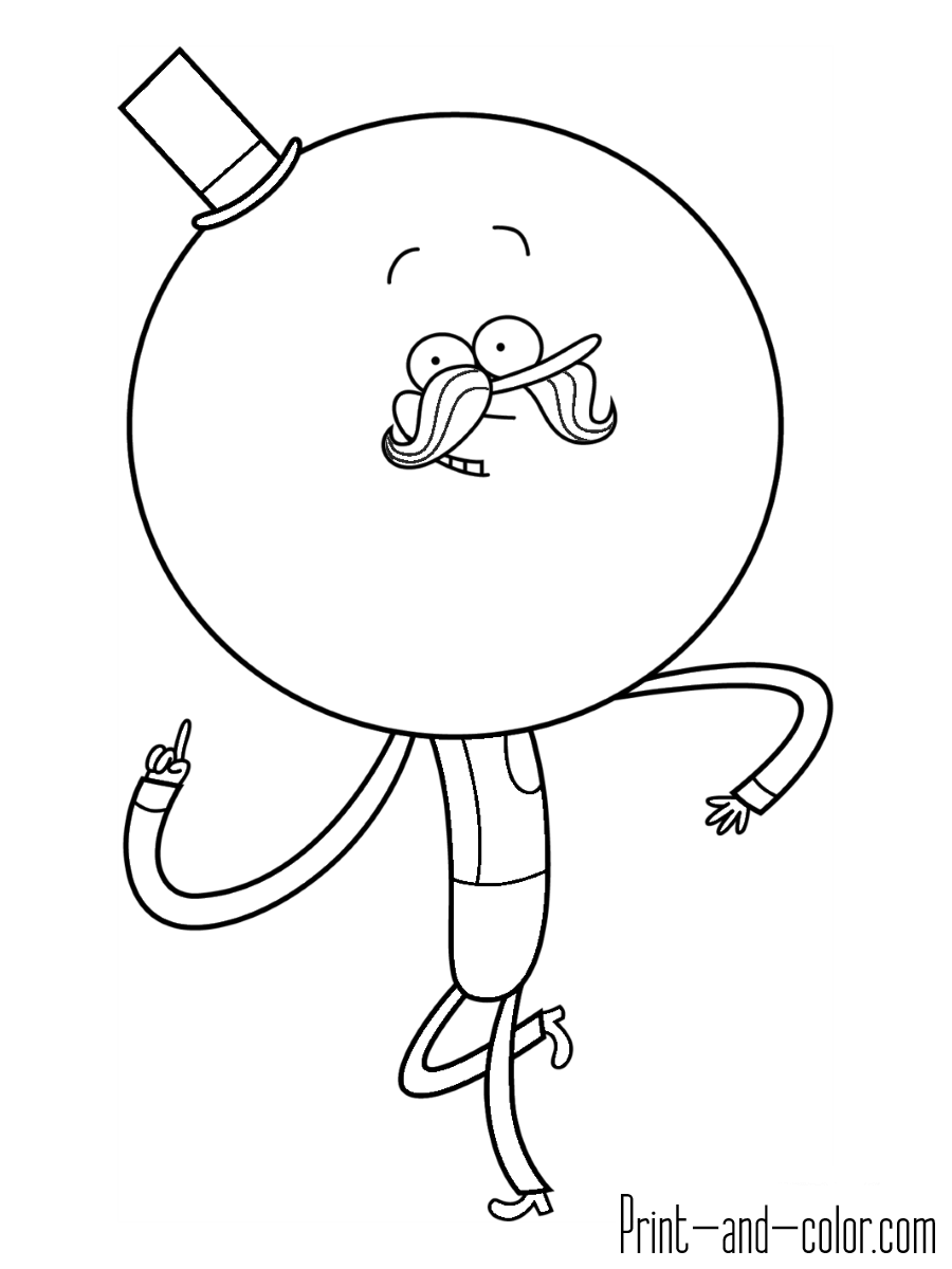 Regular Show Coloring Pages Print 900x1200 Regular Show Coloring Pages Print
