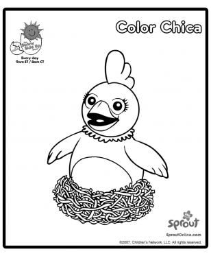 Chica Coloring Page The Sunny Side Up Show Coloring Pages 308x373 Chica Coloring Page The Sunny Side Up Show Coloring Pages