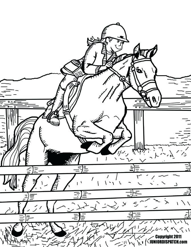 Show Jumping Horse Coloring Pages at GetColorings.com | Free printable ...