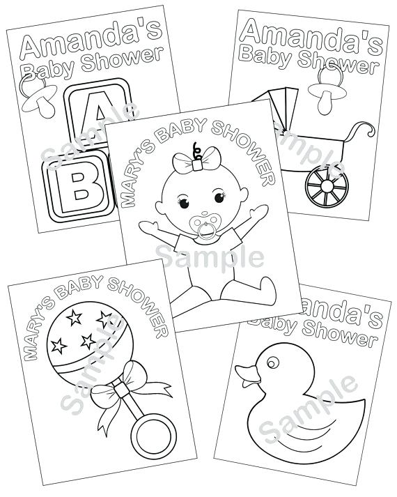 Baby Shower Coloring Pages 570x713 Baby Shower Coloring Pages