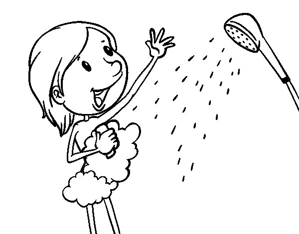 Shower Coloring Pages Shower Coloring Page Coloringcrew 600x470 Shower Coloring Pages Shower Coloring Page Coloringcrew