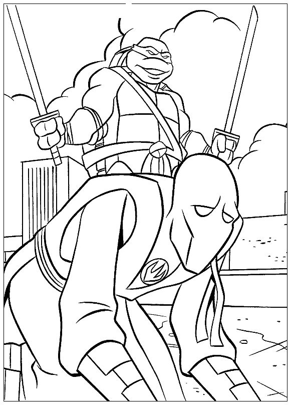 Shredder Coloring Pages