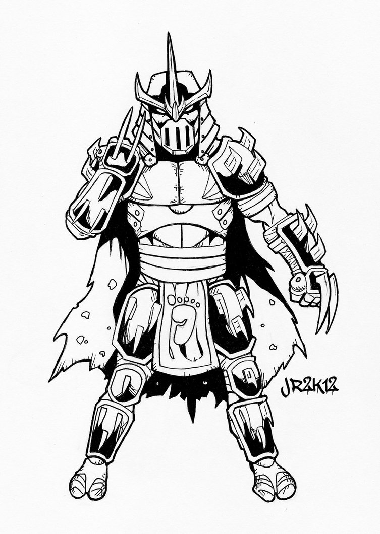 753x1060 Tmnt Shredder Coloring Pages