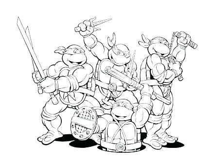 440x330 Coloring Pages Printable Paw Patrol Shredder Ninja Turtles Big