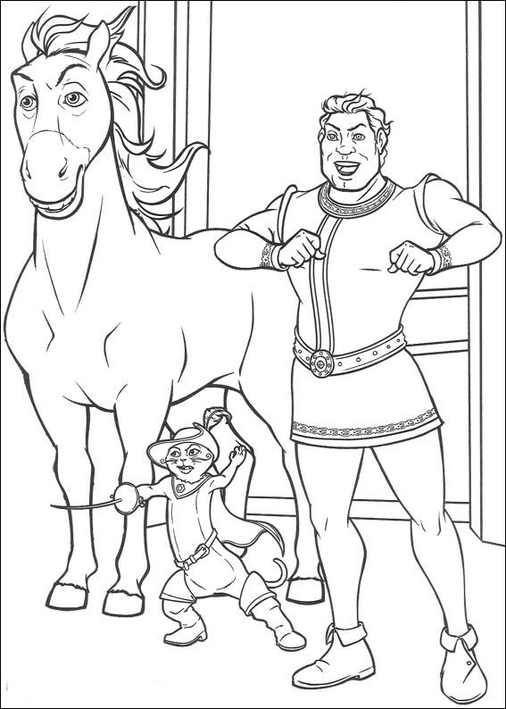 Shrek 2 Coloring Pages 567x794 Shrek 2 Coloring Pages