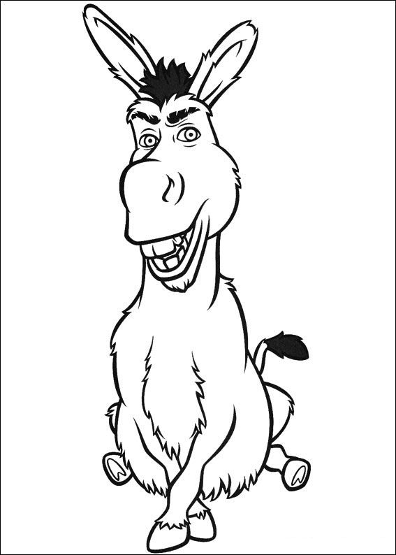 567x794 Shrek Donkey Coloring Page Printable Shrek Coloring Pages For Kids