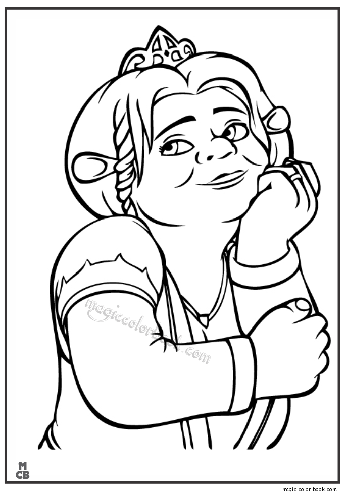 Princess Fiona Shrek Coloring Pages 685x975 Princess Fiona Shrek Coloring Pages