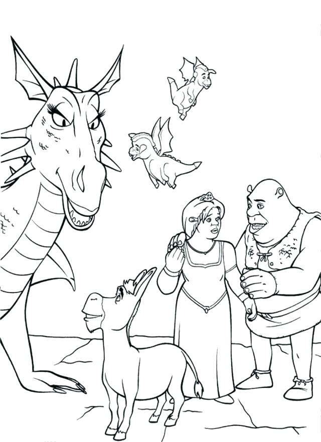 Shrek Christmas Coloring Pages at GetColorings.com | Free printable