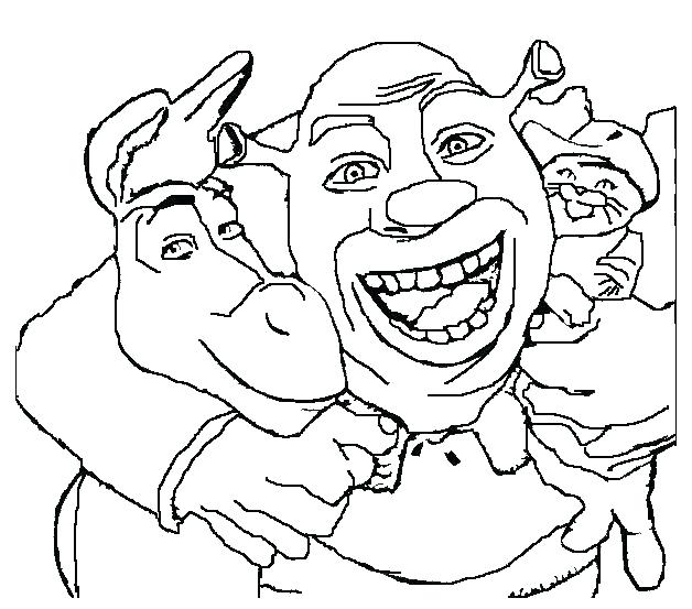 Shrek Christmas Coloring Pages at GetColorings.com | Free printable