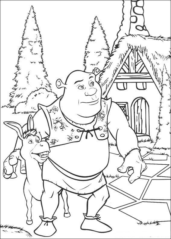 Shrek Christmas Coloring Pages at GetColorings.com | Free printable ...