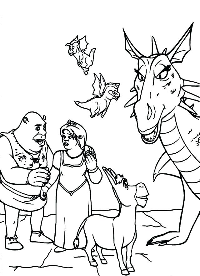 640x882 Shrek Coloring Pages Coloring Pages 8 Shrek Colouring Pages
