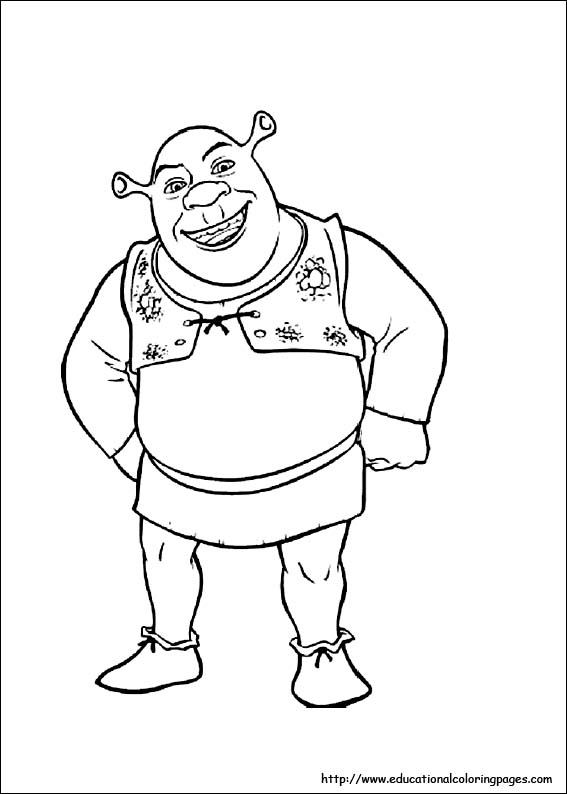 567x794 Shrek Coloring Pages For Kids Shrek Coloring Pages