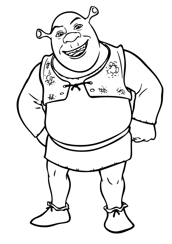 595x842 Nice Shrek Coloring Pages Kids Coloring Pages