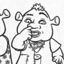 220x220 Shrek, Donkey And Puss In Boots Coloring Pages