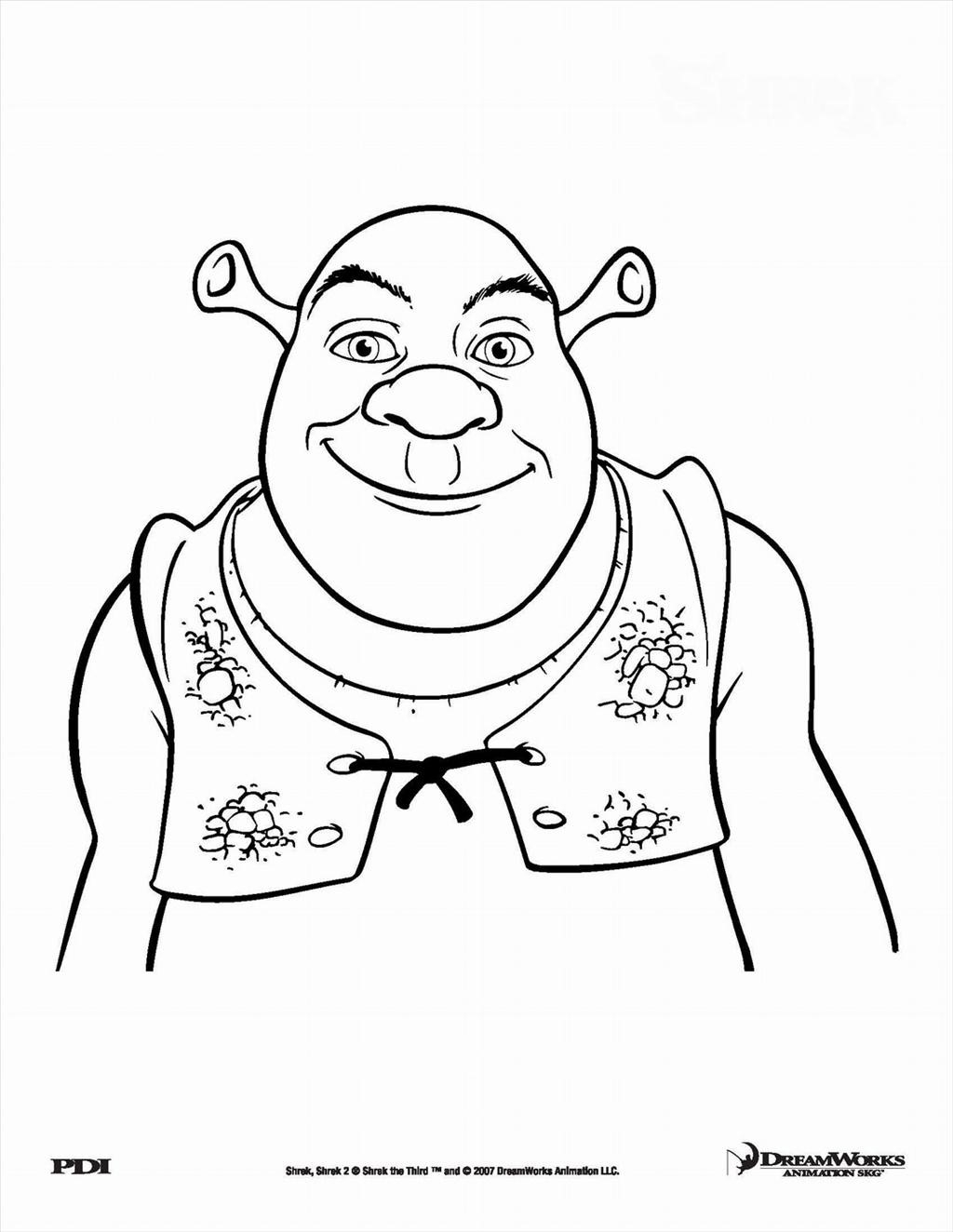 1024x1324 Shrek Face Coloring Pages To Print Coloring For Kids 2018