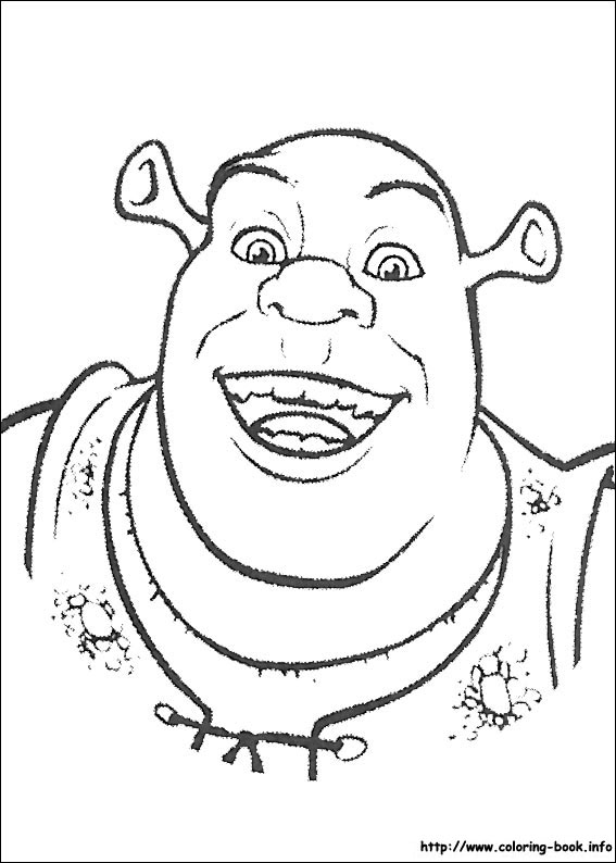 567x794 Shrek Coloring Picture