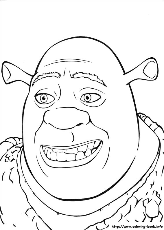 567x794 Shrek The Third Coloring Picture
