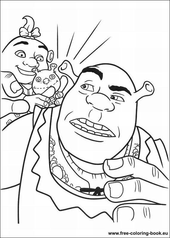 571x800 Coloring Pages Shrek