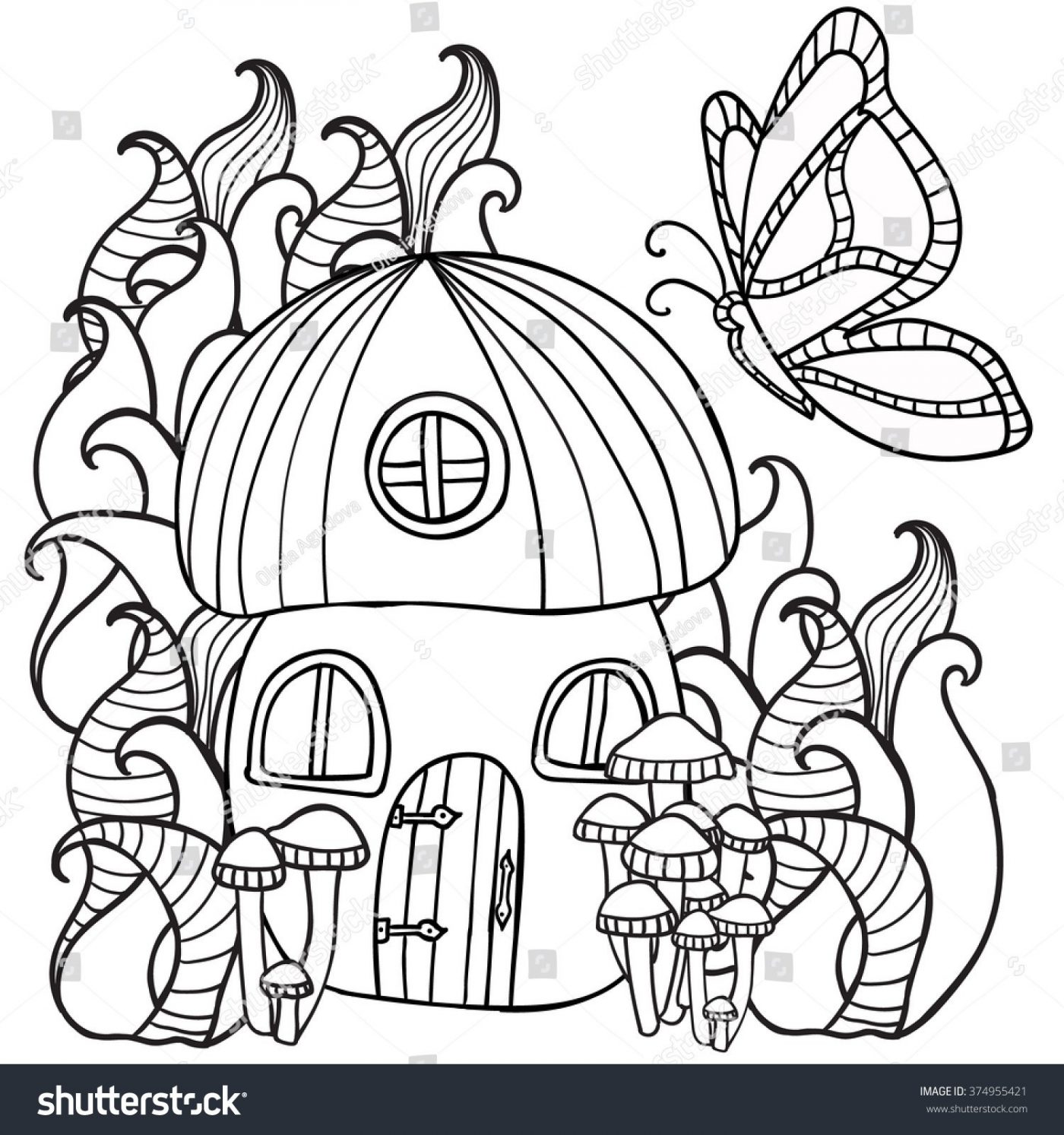 1400x1493 Mushroom House Coloring Pages Psychedelic Print Mario For Toddlers